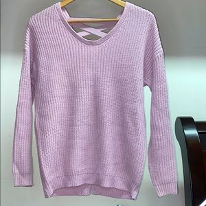 Pink knitted long sleeve